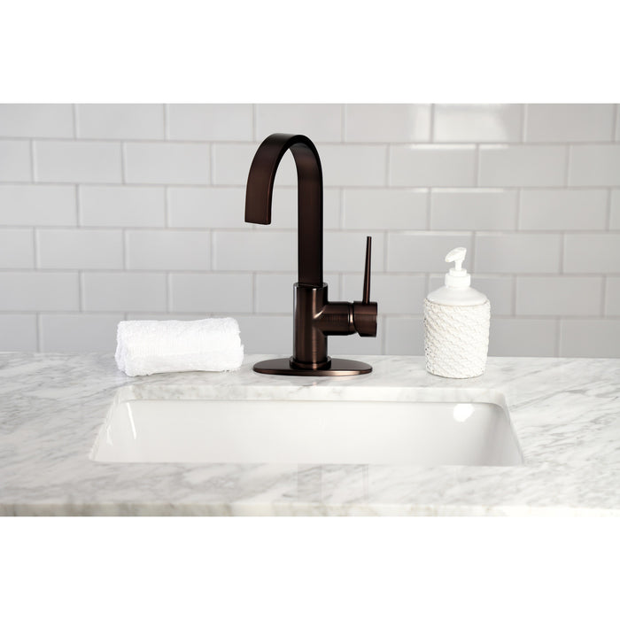 New York LS8615NYL One-Handle 1-Hole Deck Mount Bar Faucet, Oil Rubbed Bronze