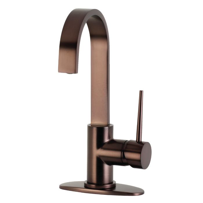 New York LS8615NYL One-Handle 1-Hole Deck Mount Bar Faucet, Oil Rubbed Bronze