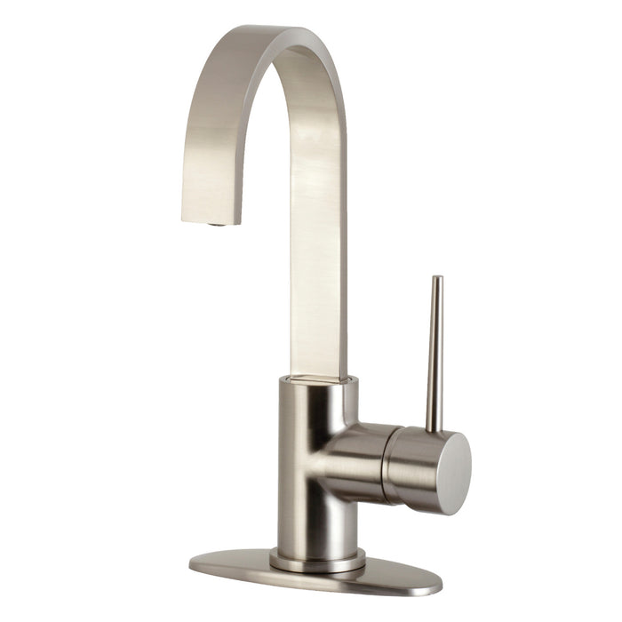 New York LS8618NYL One-Handle 1-Hole Deck Mount Bar Faucet, Brushed Nickel