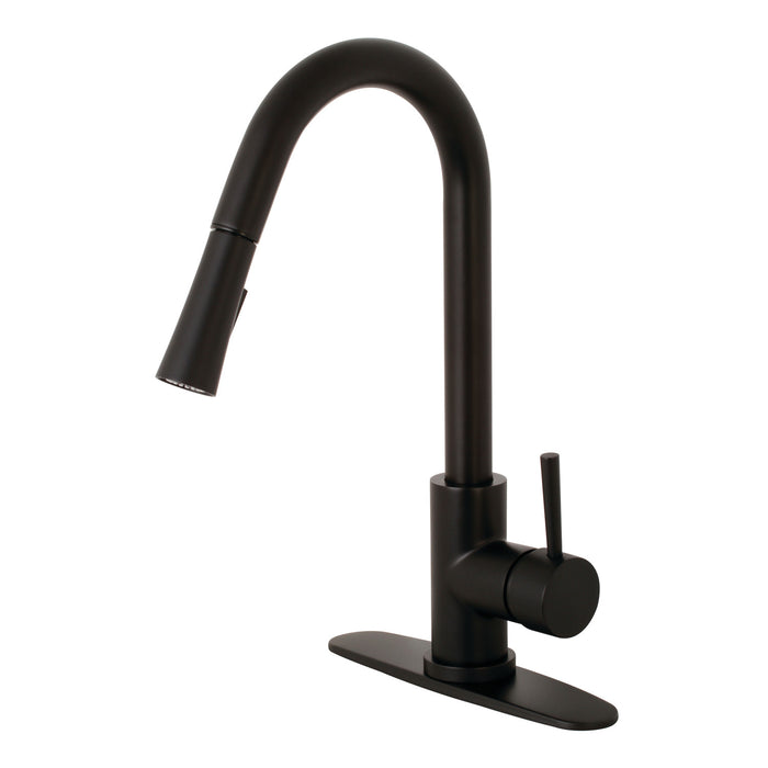 Concord LS8620DL Single-Handle Pull-Down Kitchen Faucet, Matte Black