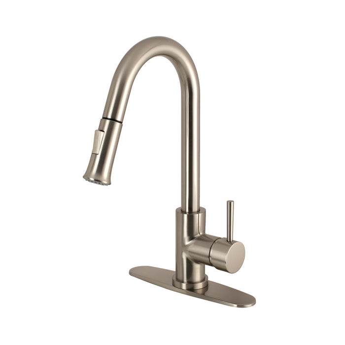 Concord LS8628DL Single-Handle Pull-Down Kitchen Faucet, Brushed Nickel