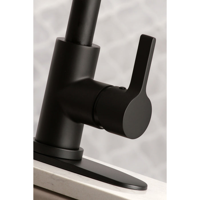 Continental LS8680CTL Single-Handle Pull-Down Kitchen Faucet, Matte Black