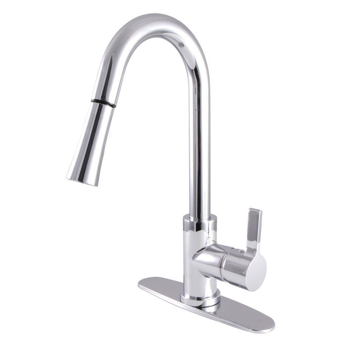 Continental LS8681CTL Single-Handle Pull-Down Kitchen Faucet, Polished Chrome