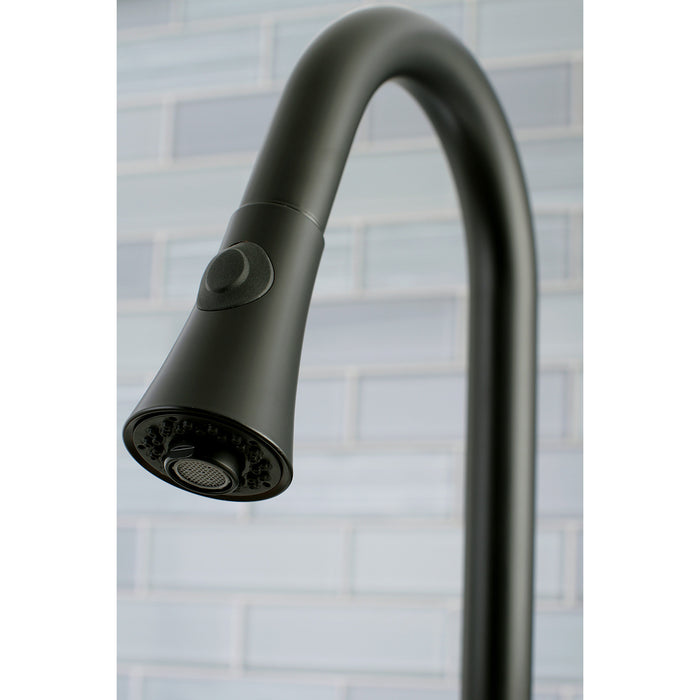 Concord LS8720DL Single-Handle Pull-Down Kitchen Faucet, Matte Black