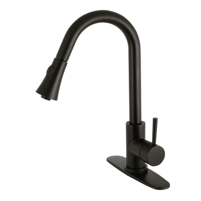 Concord LS8720DL Single-Handle Pull-Down Kitchen Faucet, Matte Black