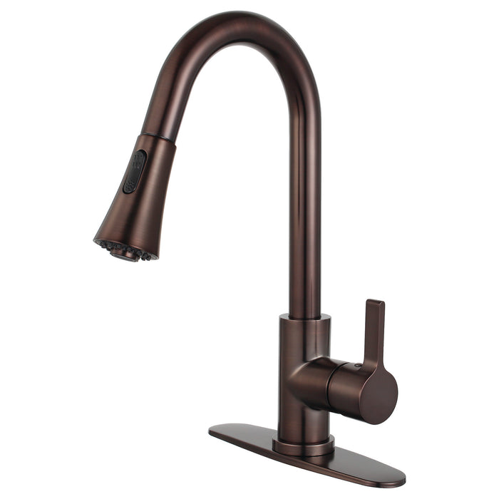 Continental LS8725CTL Single-Handle Pull-Down Kitchen Faucet, Oil Rubbed Bronze