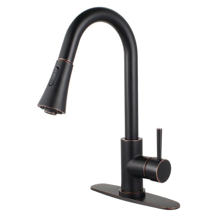 Concord LS8726DL Single-Handle Pull-Down Kitchen Faucet, Naples Bronze