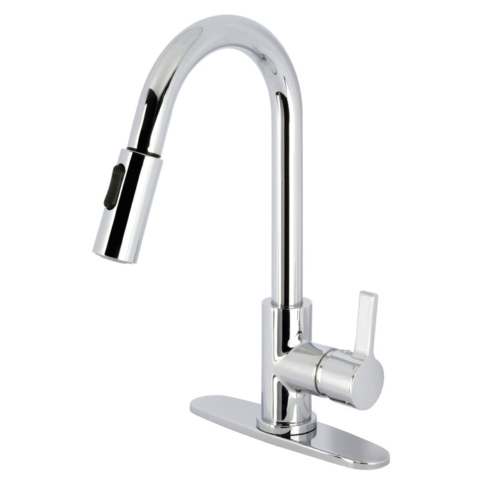 Continental LS8781CTL Single-Handle Pull-Down Kitchen Faucet, Polished Chrome