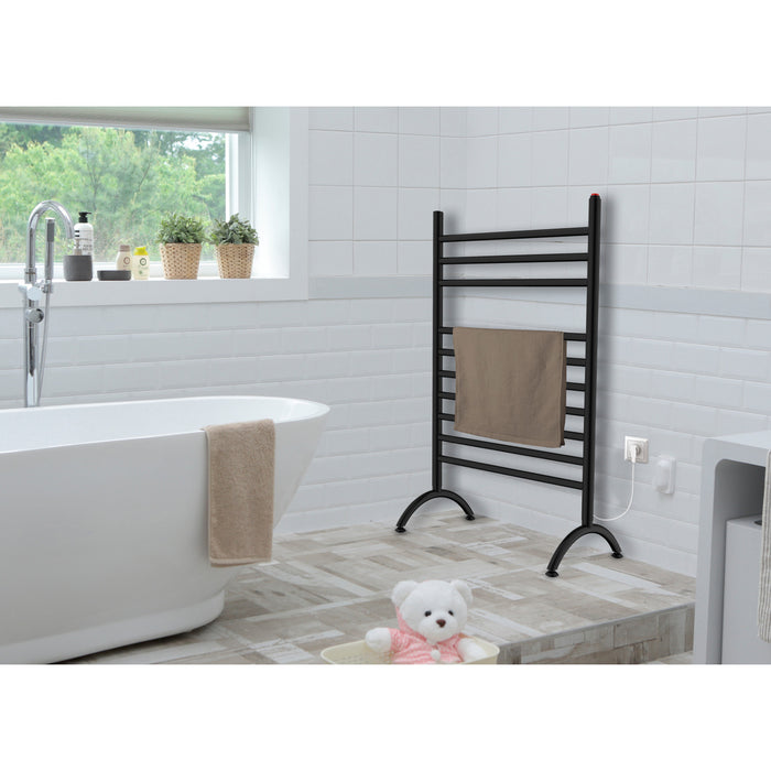 Templeton TWF3123MB Freestanding Plug-In Electric Towel Warmer, Matte Black