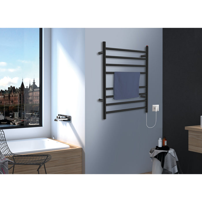 Templeton TWW3624MB Wall Mount Hardwired/Plug-In Electric Towel Warmer, Matte Black