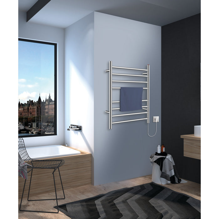 Templeton TWW3624SN Wall Mount Hardwired/Plug-In Electric Towel Warmer, Brushed Nickel