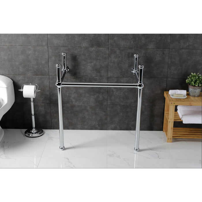 Fauceture VBH281833C Brass Console Sink Legs, Polished Chrome