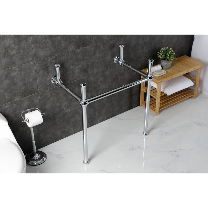 Fauceture VBH281833C Brass Console Sink Legs, Polished Chrome