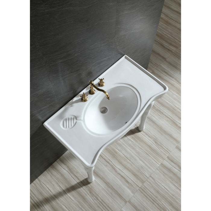 Imperial VPB1368 Ceramic Console Sink, White