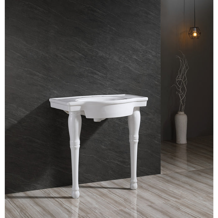 Imperial VPB136P Ceramic Console Sink Legs (2 Pcs/Set), White