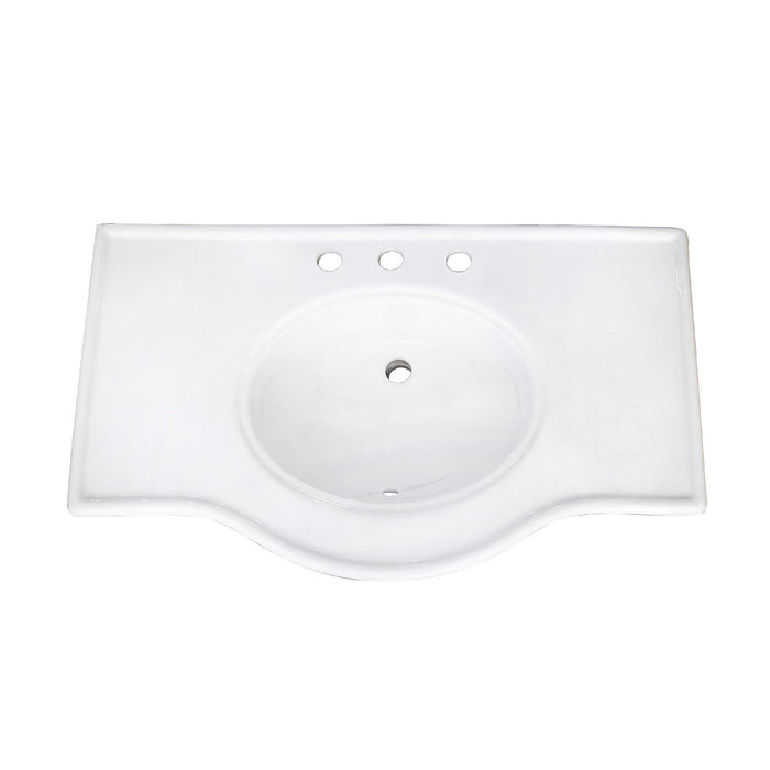 Templeton VPB1378B Console Sink Top, White