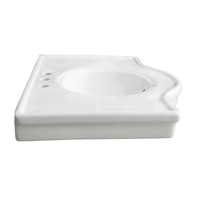 Templeton VPB1378B Console Sink Top, White