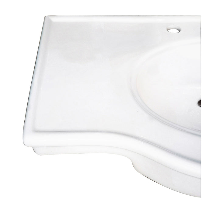 Templeton VPB1378B Console Sink Top, White