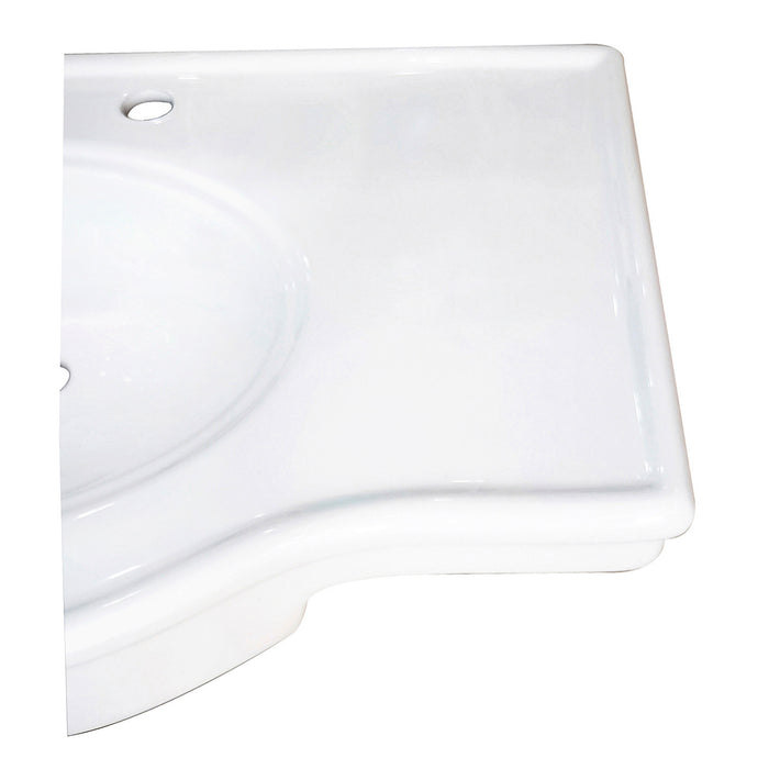 Templeton VPB1378B Console Sink Top, White