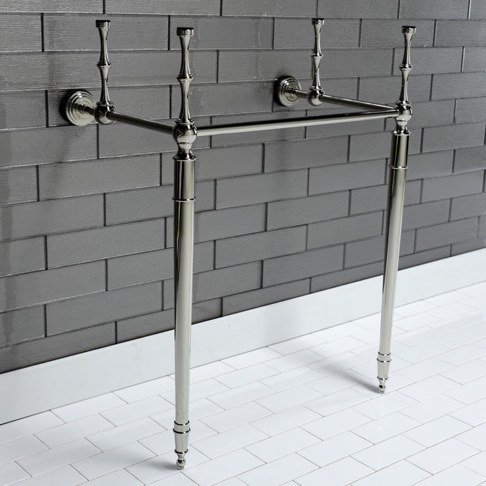 Edwardian VPB2215336 Brass Console Sink Legs, Polished Nickel