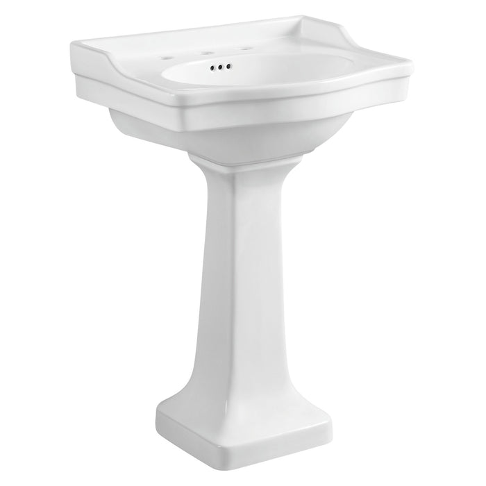 Imperial VPB3248 Ceramic Pedestal Sink, White