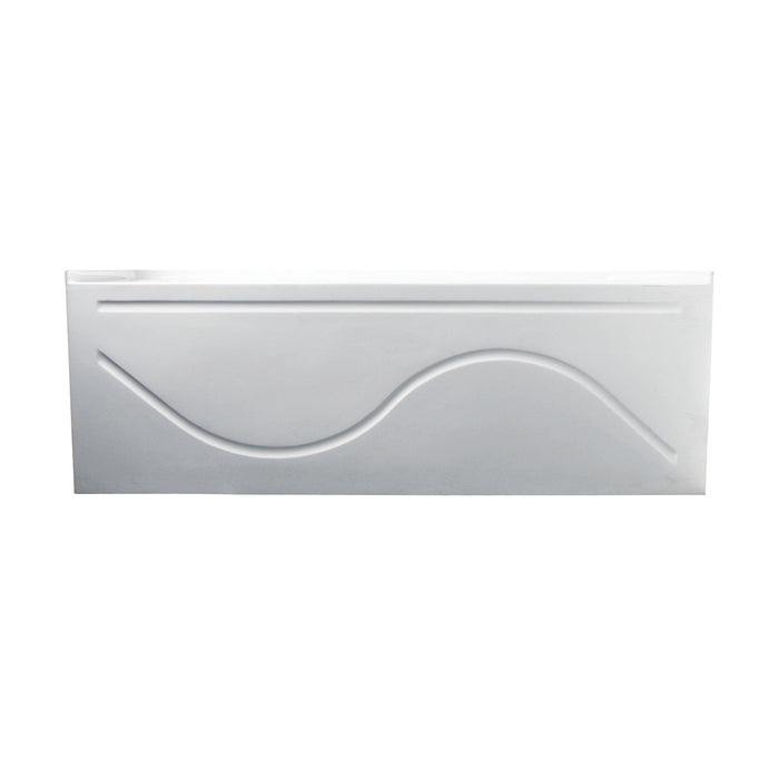 Aqua Eden VTAP603216L 60-Inch Acrylic Rectangular 3-Wall Alcove Tub with Anti Skid and Left Hand Drain Hole, Glossy White