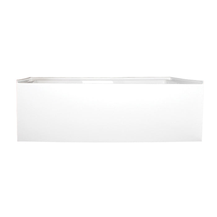 Aqua Eden VTAP663222R 66-Inch Acrylic 3-Wall Alcove Tub with Right Hand Drain Hole, White