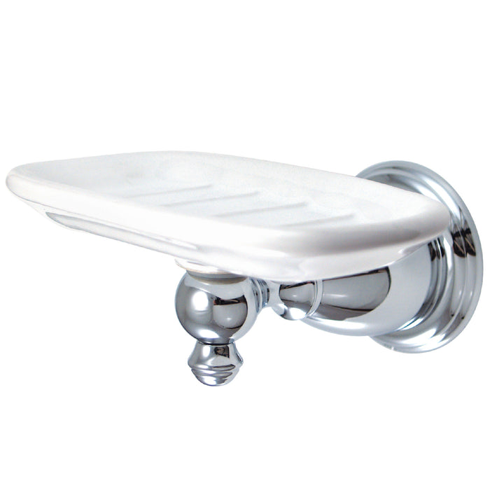 English Vintage BA7975C Wall Mount Soap Dish Holder, Polished Chrome