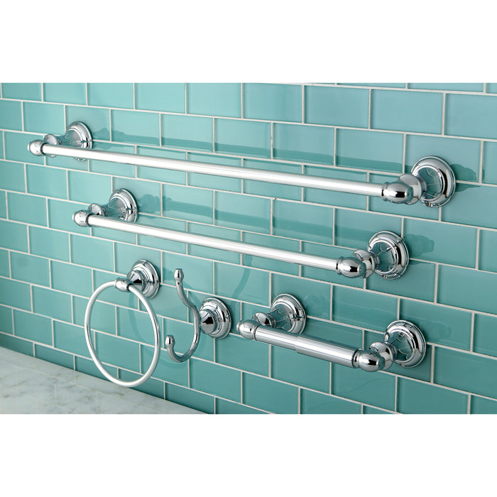 Polished Chrome Brass Bathroom Accessories Set Bath Hardware Towel Bar  fset017