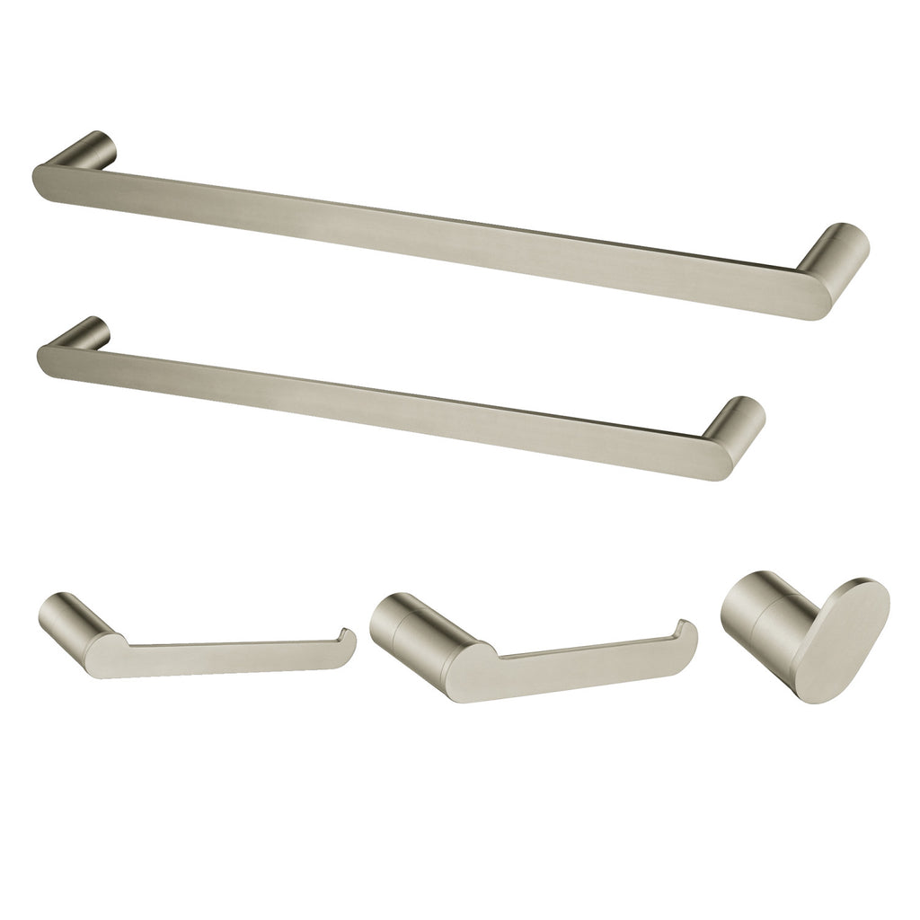 Kingston Brass Bahk61212478c Monarch 5 Piece Towel Bar Bath Set Polished Chrome