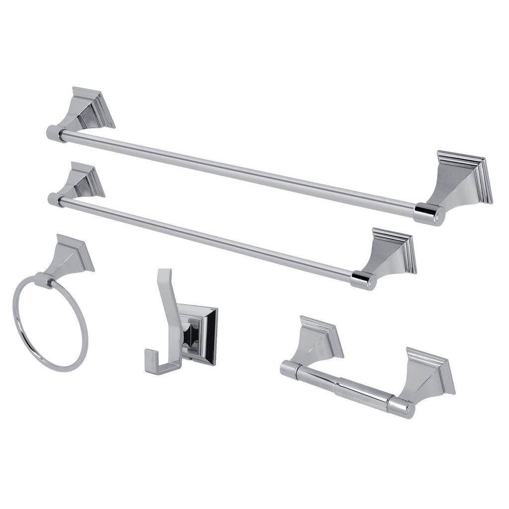 Kingston Brass Monarch 5 Piece Bathroom Hardware Set & Reviews