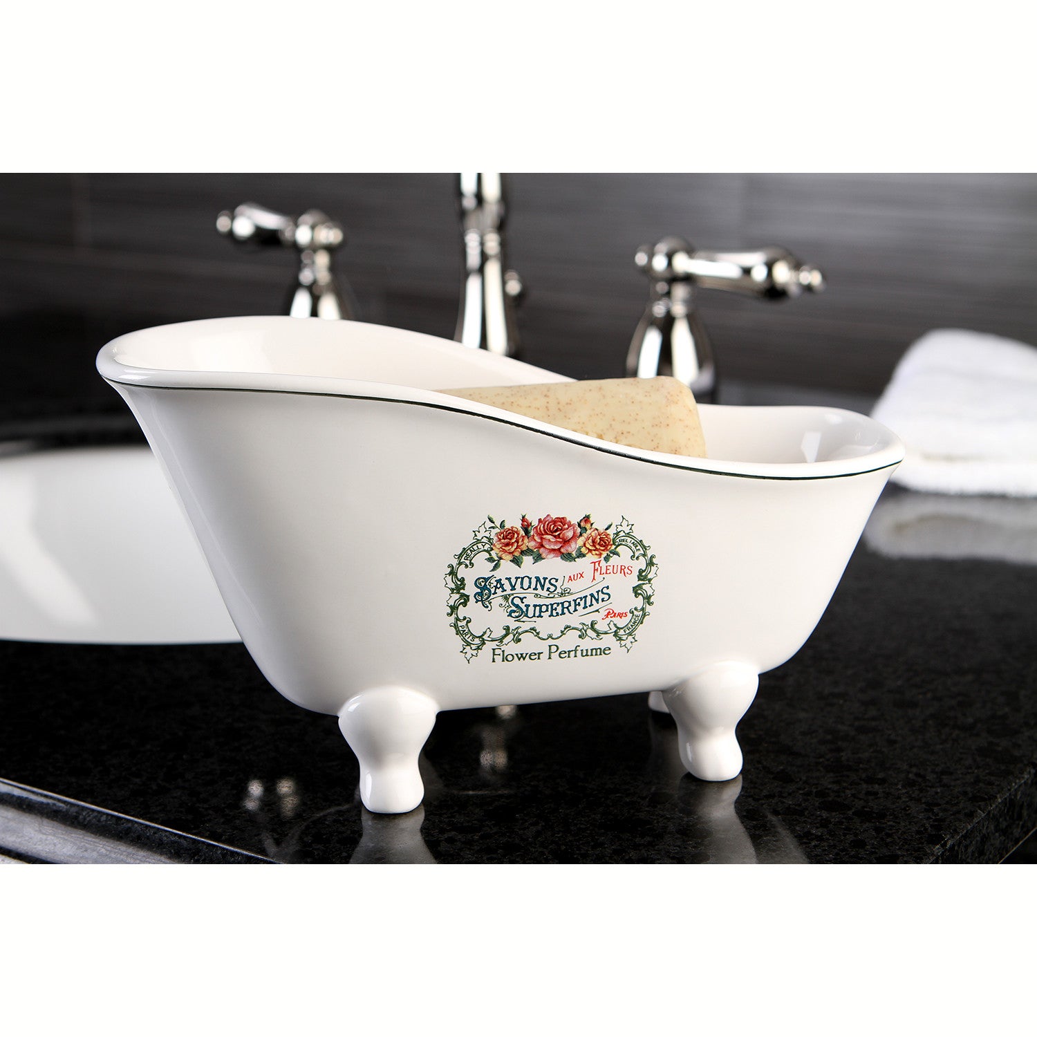 Kingston Brass Savons Superfins Aqua Eden Decorative Mini Bathtub Soap Dish  & Reviews