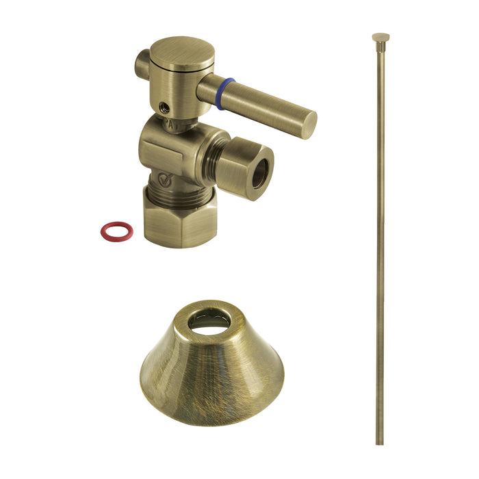 Trimscape CC53303DLTKF20 Contemporary Plumbing Toilet Trim Kit, Antique Brass