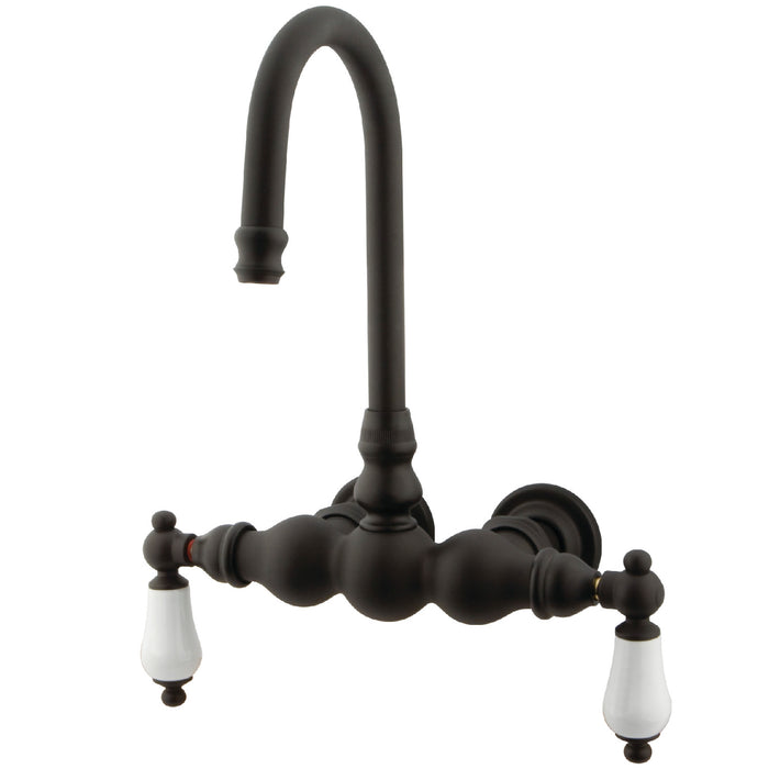 Vintage CC5T5 Two-Handle 2-Hole Tub Wall Mount Clawfoot Tub Faucet, Oil Rubbed Bronze