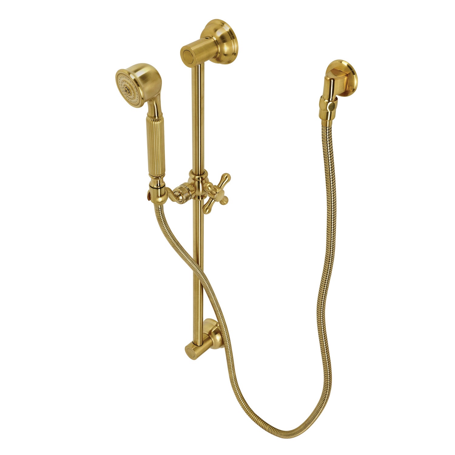 Kingston Brass Made To Match KAK3327W7 Hand Shower Combo with Slide Bar,  Brushed Bras