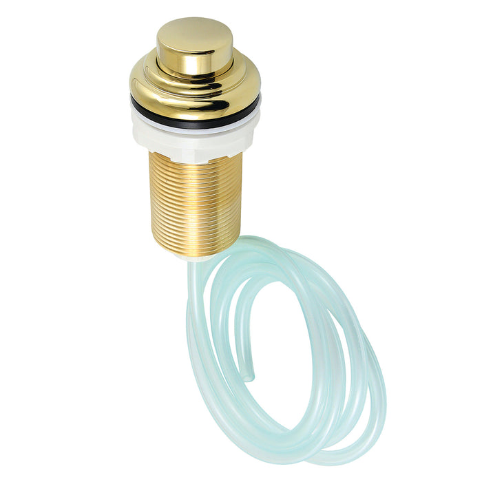 Gourmetier KAT212 Garbage Disposal Air Switch Button, Polished Brass