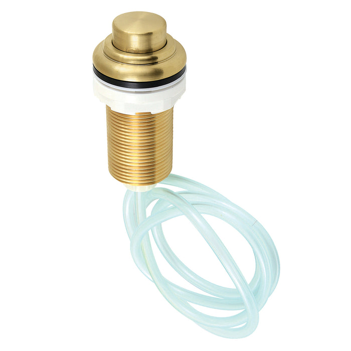 Gourmetier KAT217 Garbage Disposal Air Switch Button, Brushed Brass