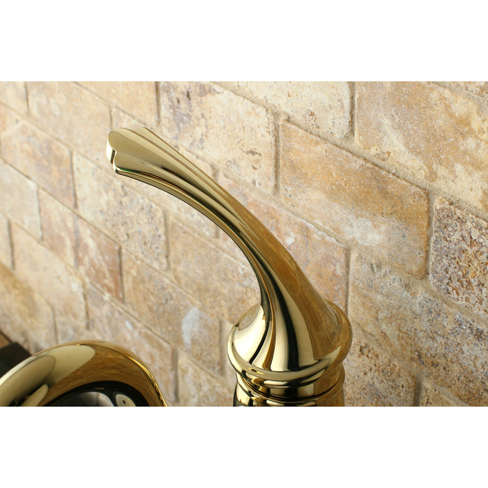 Georgian KB1422GL Single-Handle 1-Hole Deck Mount Vessel Faucet, Polished Brass