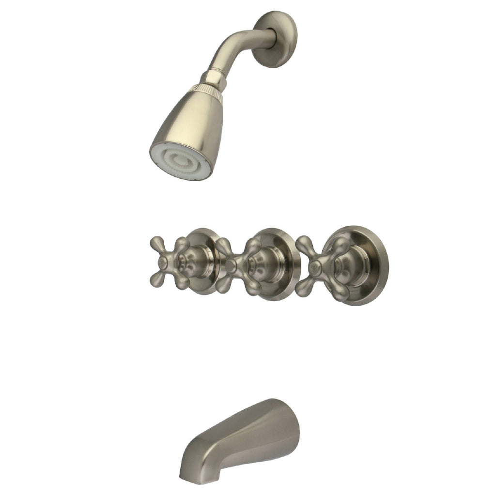 3pc Victorian Towel Bar Bathroom Hardware Set Brushed Nickel - Kingston  Brass : Target