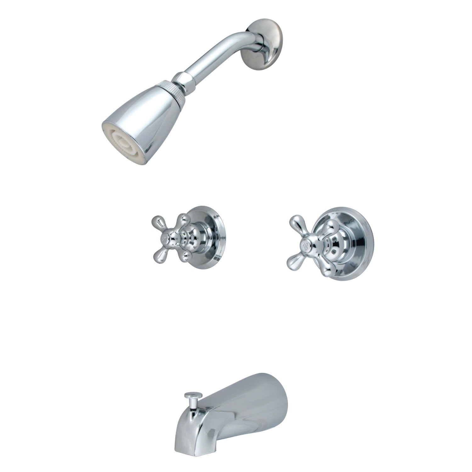 Kingston Brass Victorian KB241AX Two Handle 4 Hole Wall Mount Tub And   KB241AX 33fc60b6 Afa5 40b3 9ded 218149185ac2 