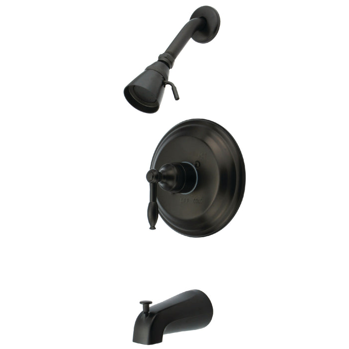 Naples KB2635KL Single-Handle Pressure Balanced Tub and Shower Faucet, Oil Rubbed Bronze