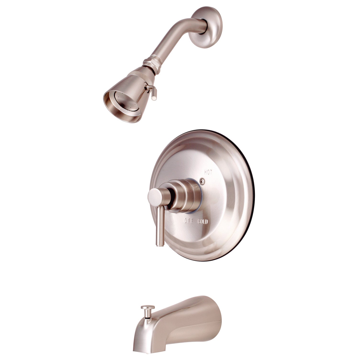 Kingston Brass Concord KB2638DL Single-Handle 3-Hole Wall Mount Tub and  Shower Faucet