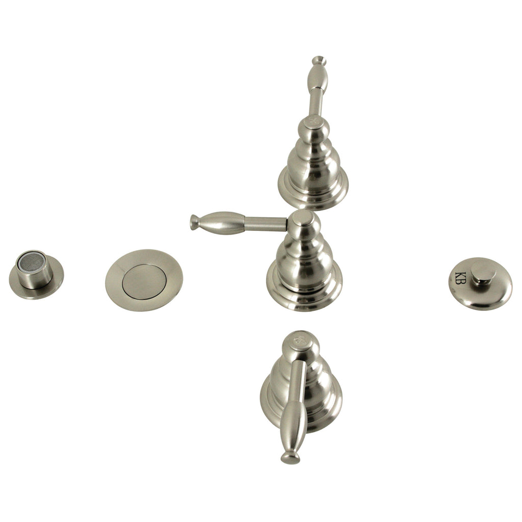 Kingston Brass BAK297348SN 3-Piece Bathroom Accessories Set, Brushed Nickel