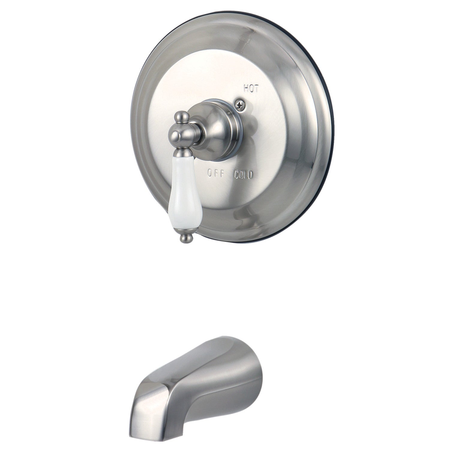 Kingston Brass Vintage KB3638PLTO Single-Handle 2-Hole Wall Mount Tub and  Shower Fauc