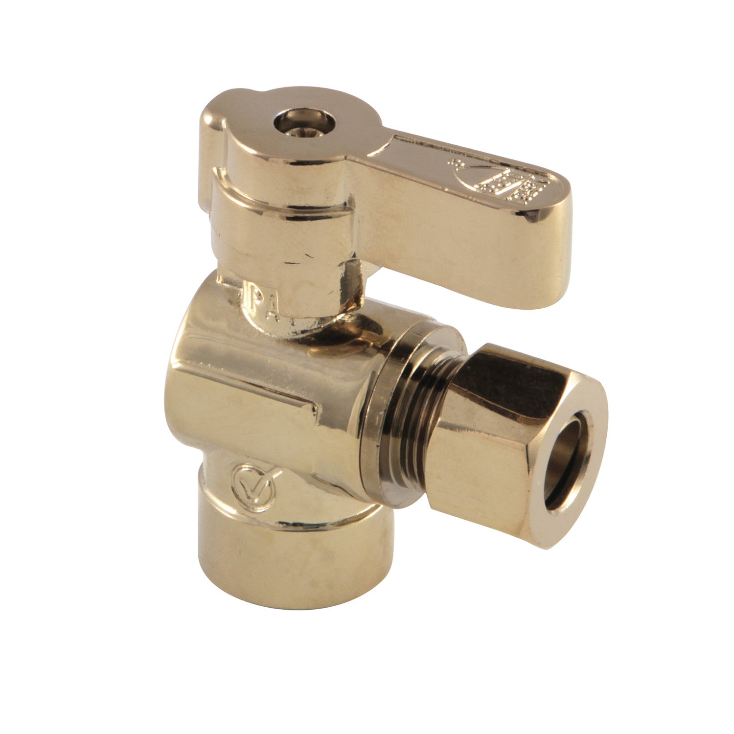 Kingston Brass Baseline KF4320PB 1/2-Inch Sweat x 3/8-Inch OD Comp ...