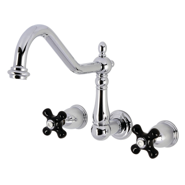 Duchess KS1021PKX Two-Handle 3-Hole Wall Mount Roman Tub Faucet, Polished Chrome