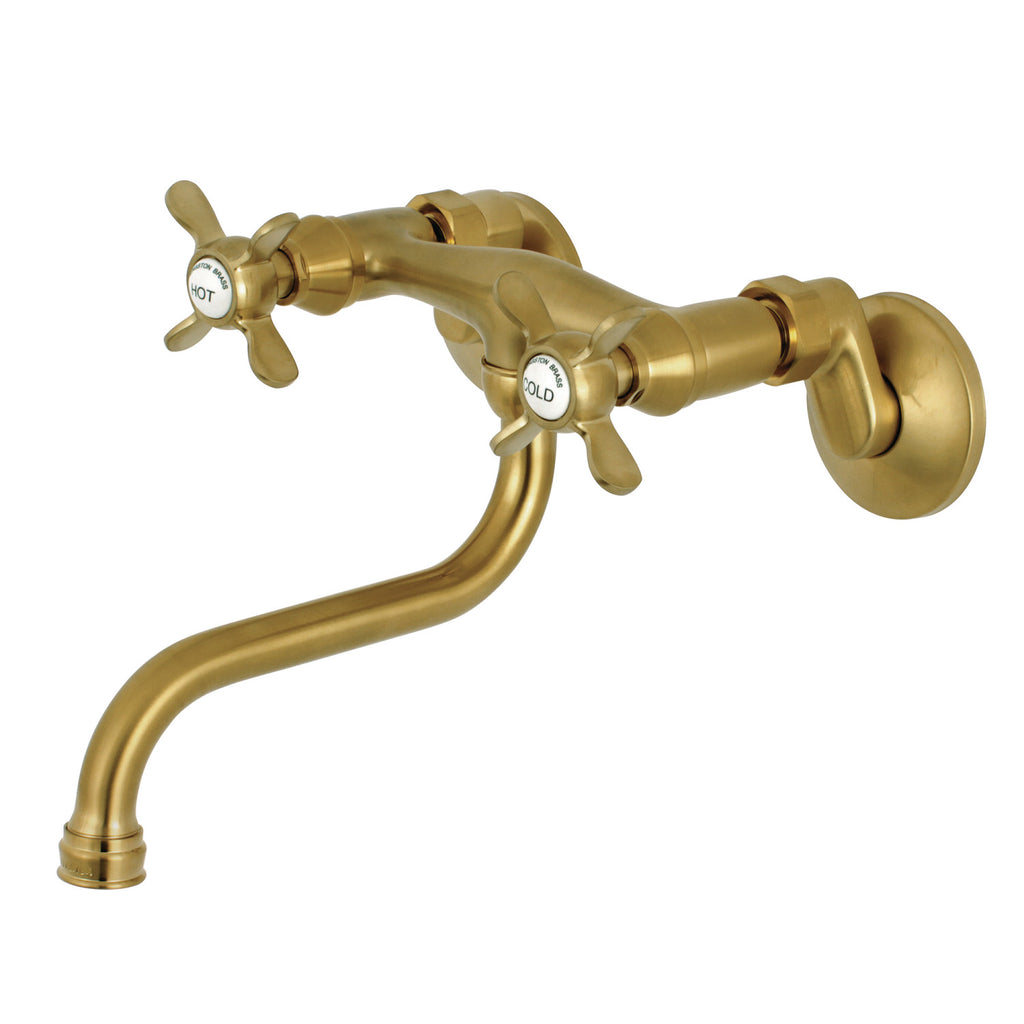 Kingston Brass Essex KS116SB Two-Handle 2-Hole Wall Mount