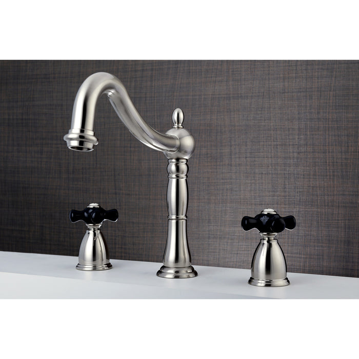 Duchess KS1348PKX Two-Handle 3-Hole Deck Mount Roman Tub Faucet, Brushed Nickel