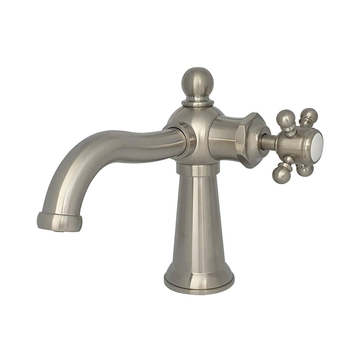 Nautical KS154BXBN One-Handle 1-Hole Bathroom Faucet with Push Pop-Up Drain, Brushed Nickel