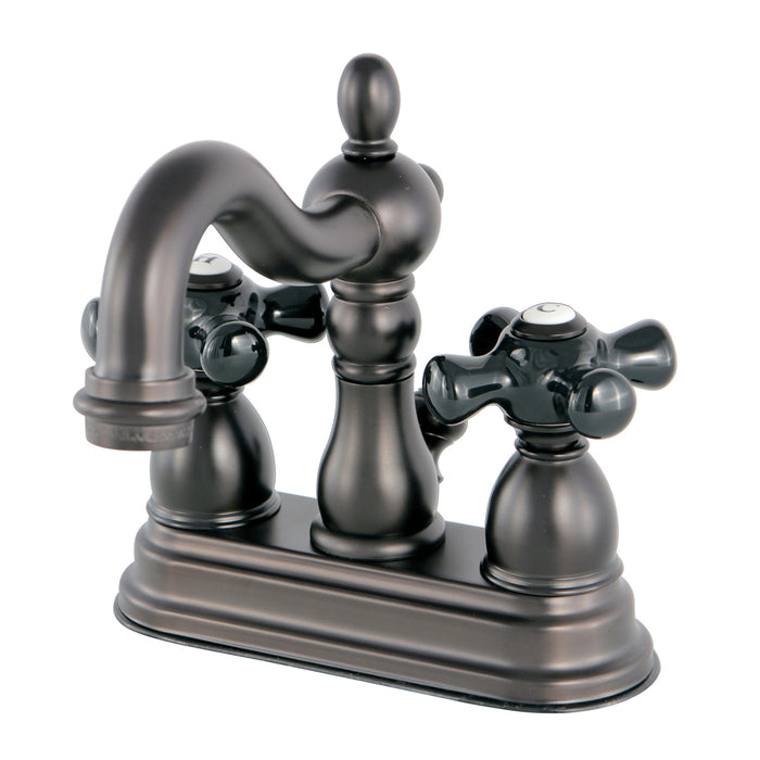 Duchess KS1605PKX Double-Handle 3-Hole Deck Mount 4-Inch Centerset Bathroom Faucet with Brass Pop-Up, Oil Rubbed Bronze